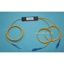 Acoplador de fibra óptica 1 * 2 con conector SC